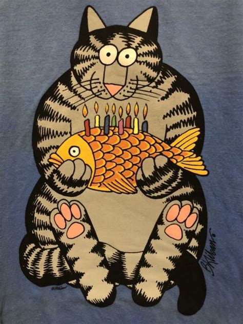 🐾nwt Mens Xl Kliban 40th Birthday Cat Kilban Crazy Shirts Blue Hawaii