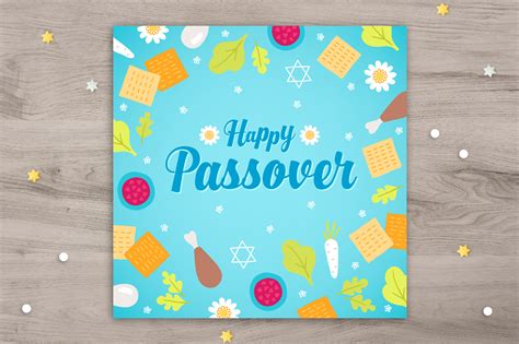 8 Passover Greeting Cards By Miu Miu Thehungryjpeg