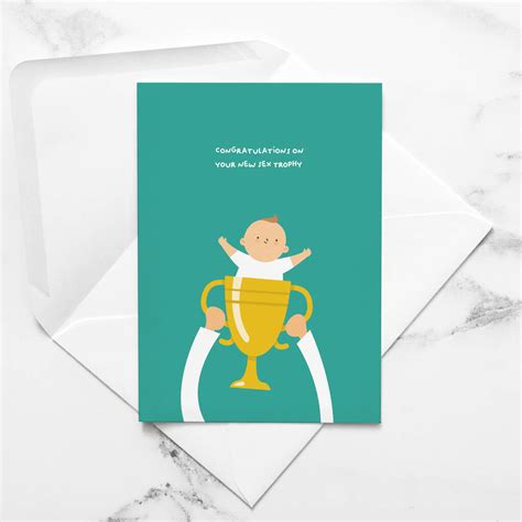 Congratulations On Your New Sex Trophy By Paperjam Print Co