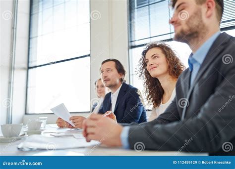 Business People At Workshop As Team Stock Image Image Of Office