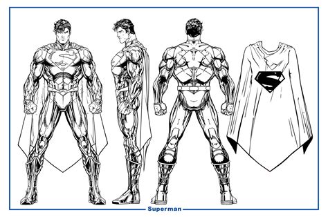 Superman Unchained Model Sheet Bw By Capitalcomicsstudios On Deviantart