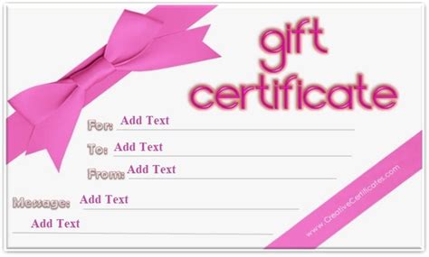 Here is a new design for your gift certificates in ms word format. 10 Free Pedicure Gift Certificate Templates - Free PD Templates