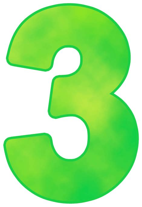 Numbers Clipart Green Numbers Green Transparent Free For Download On