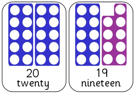 Numicon A5 Cards 0 20 Numicon Activities Numicon Maths Eyfs