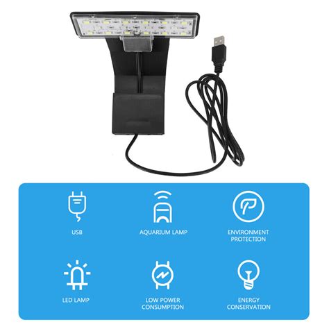 Fish Tank Lights Electronic Component Led Grow Aquarium Clip Ebay