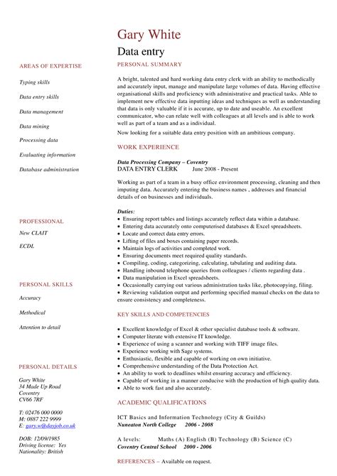 How To Create A Data Entry Specialist Resume That Will Impress When You