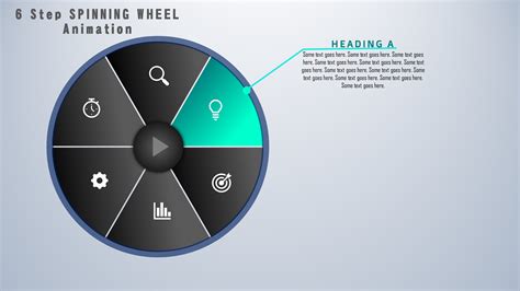 PowerPoint Step Spinning WHEEL Animation With MORPH Transition PowerUP With POWERPOINT