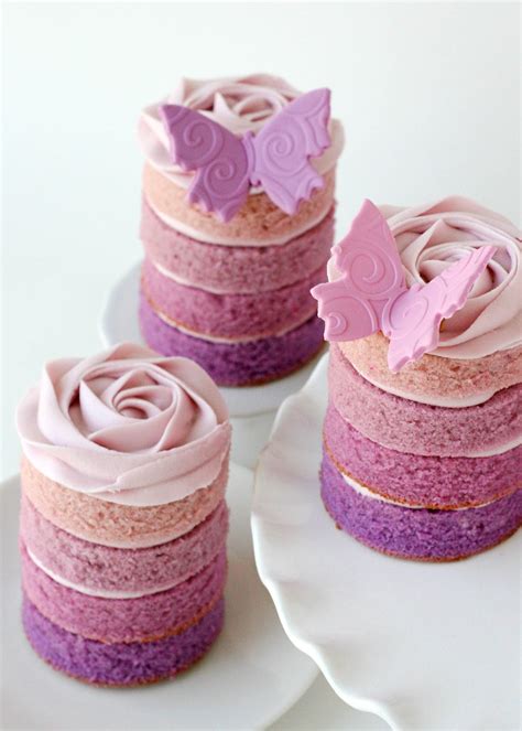 Glorious Treats Purple Ombre Mini Cakes