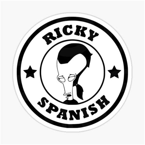 ricky spanish sticker for sale by lenchlibby redbubble