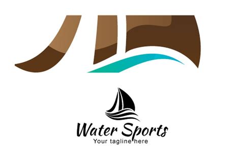 Water Sports Sea Boat Logo Creative Logo Templates ~ Creative Market