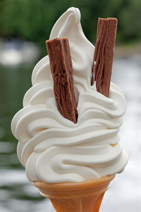 Large Vanilla Ice Cream And Cone By Kim Haddon Photography