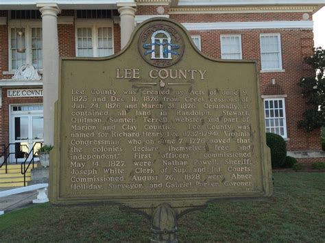 Lee County Historic Sign Leesburg Ga Paul Chandler July 2016 Georgia