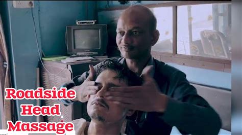 Asmr Roadside Head Massage With Neck Cracking By Indian Barber Asmr Champi Youtube
