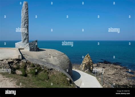 Ranger Monument And Bunker Above The Atlantic Pointe Du Hoc Memorial