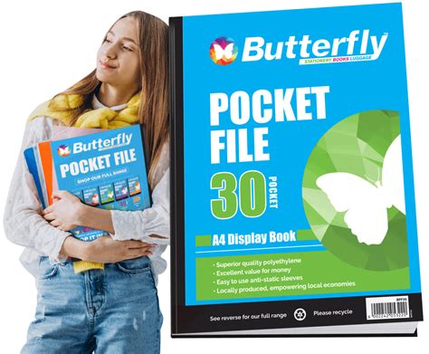 Butterfly Pocket Files Keep It Safe Pop It In A Pocket File
