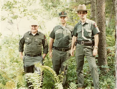 Forest Rangers At High Falls In The Town Of Fine