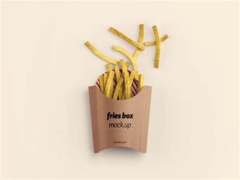 ** fries box party packaging mockup** the party packaging collection v.2.1 perfect for presentations. Fries Box Package Mockup