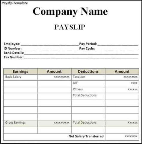 You can visit salary slip format in excel or payslip format in word for. Top 5 Free Payslip Templates - Word Templates, Excel Templates