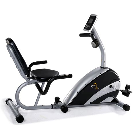 This readout allows users to keep track of a number of different benchmarks, including the time elapsed, distance traveled and speed. V-fit BST Series RC Recumbent Magnetic Exercise Bike ...