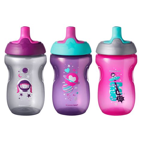 Tommee Tippee Sippy Toddler Sportee Cup Girl 12 Months 3pk