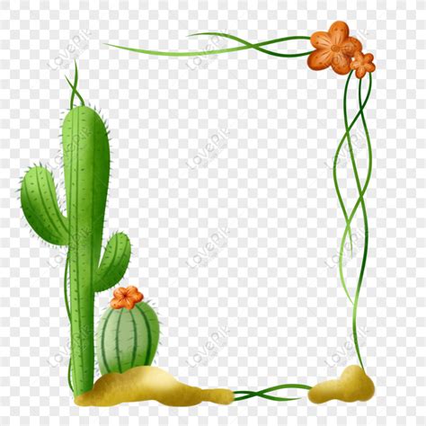Gratis Comercial Mano Dibujado Ilustraci N Planta Frontera Cactus Desie