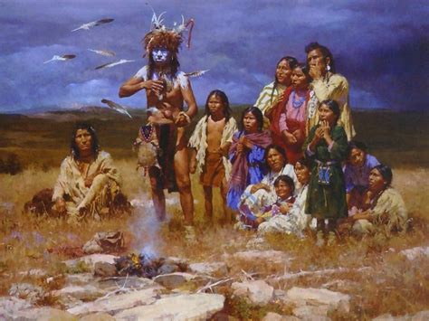 Dwc Native Americans Painter Howard Terpning Dance With Colors