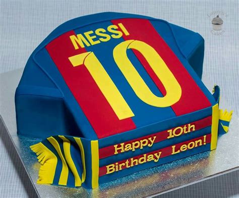 Soccer Jersey Lionel Messi Barcelona Cake Soccer Birthday Cakes