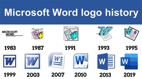 Microsoft Word Logo Symbol History And Evolution Youtube