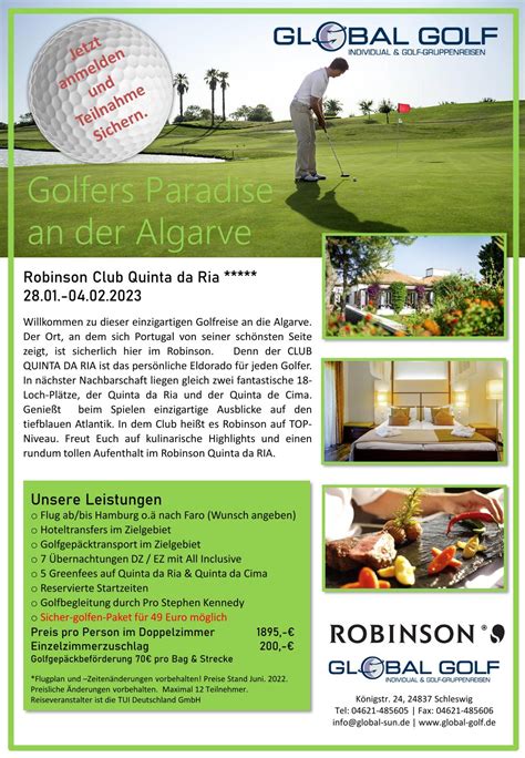 Portugal Golf Gruppenreise Mit Pro 2801 04022023 Easy Golfschule