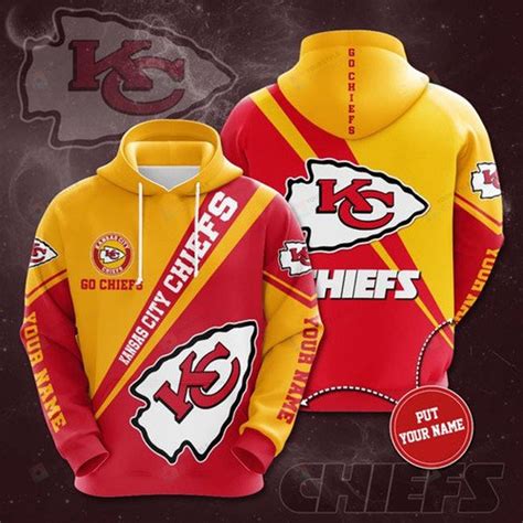 Personalized Kansas City Chiefs 3d All Over Print Hoodie Zip Up Hoodie Mte01 Homefavo