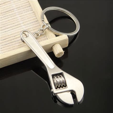 Cute Keychains Metal Adjustable Tool Wrench Spanner Keyrings Clicknorder