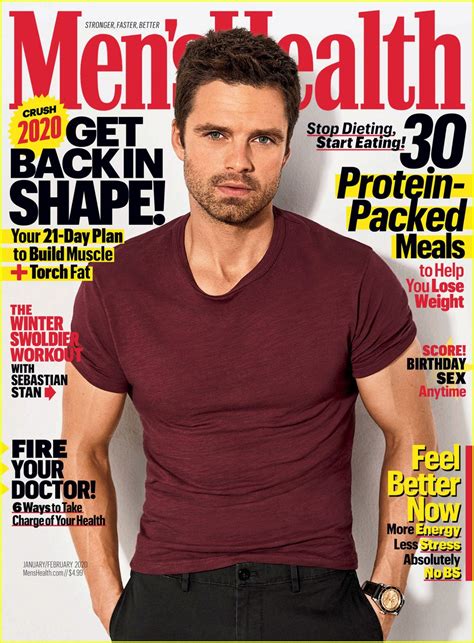 Sebastian Stan Goes Shirtless Compares His Physique To Marvel Co Stars