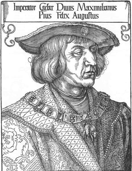 Portrait Of Emperor Maximilian I C1518 Albrecht Durer