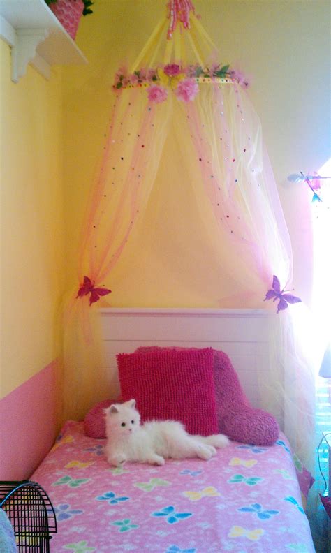 Check out our bed canopy for girls selection for the very best in unique or custom, handmade pieces from our play tents & playhouses shops. Bed Canopy for my daughter's room | Girls bedroom themes ...