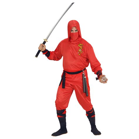 Rode draak Ninja pakken voor mannen