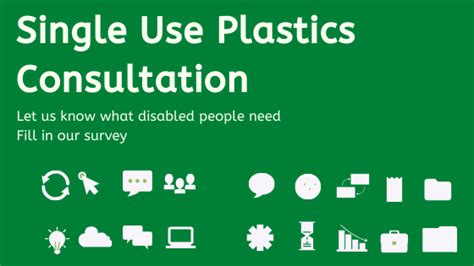 Single Use Plastics Consultation Disability Wales