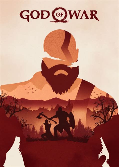 Kratos Revenge Poster By Hiro Labs Displate God Of War Kratos