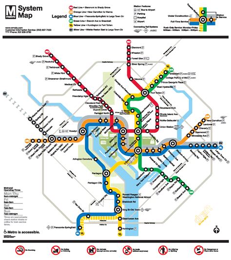 Dc Metro Map Wheelchair Travel