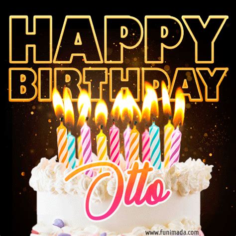 Otto Animated Happy Birthday Cake  For Whatsapp — Download On