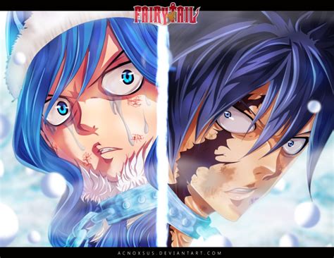 Fairy Tail 498 Gray Vs Juvia By Acnoxsus Daily Anime Art