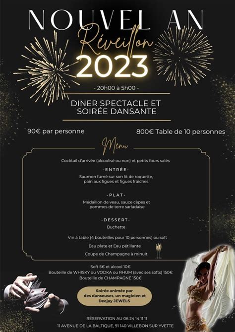 RÉveillon 2023 Diner Spectacle Et Soirée Dansante Isswan Events Villebon Sur Yvette 91140