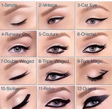 Type Of Eyeliners Eye Makeup Eyeliner Eyeliner Designs