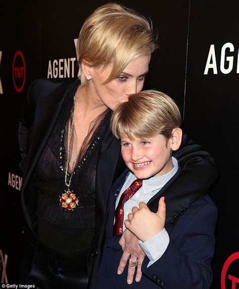 Sharon Stone Cuddles Up To Her Suited And Booted Son Laird At Agent X