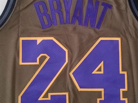 Ecseller Official Mens Nba Los Angeles Lakers 24 Kobe Bryant Brown