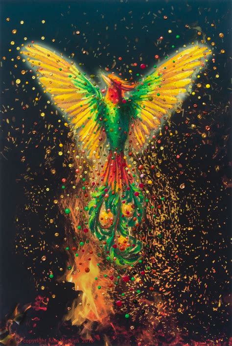 The Energy Art Store By Julia Watkins — Phoenix Rising Energy Painting Giclee Print