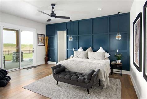 Blue Wall Bedroom Design