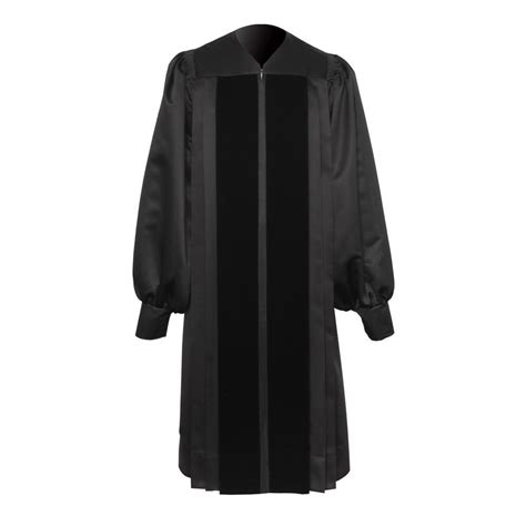 Black Clergy Robe Churchgoers