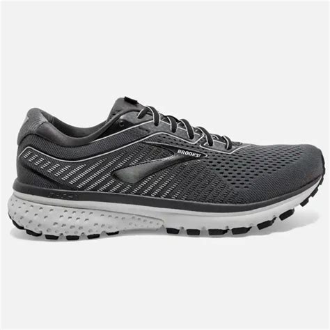 Brooks Mens Ghost 12 Running Shoe Blackgrey Lauries Shoes