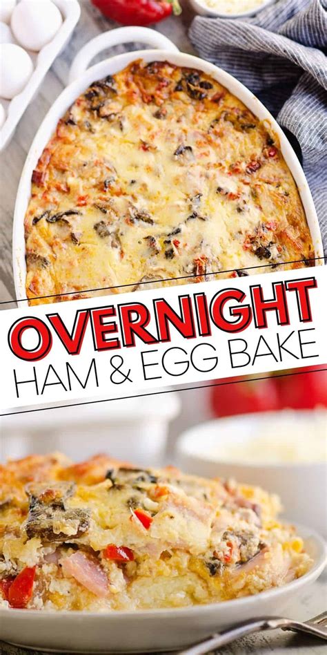 Overnight Ham And Vegetable Egg Casserole