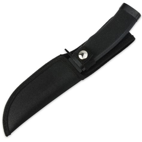 Ridge Runner Tactical Black Fixed Blade Fighter Knife With Sheath Kennesaw Cutlery